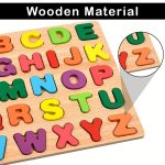 Wooden Learning Educational Board for Kids, Puzzle Toys for 2 Years Old Boys & Girls Educational Toys for Toddlers & Preschoolers (ABCD Puzzle) - Image 2