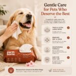 Earth Borne Dog Grooming Wipes Pack of 2(200 Total, 100 x 2) | Thick XL Pet Cleaning Wipes 7x8 Inch | Hypoallergenic, Alcohol & Paraben Free | DermaWeave Durable Texture | Sensitive Skin Safe for Dogs - Image 3