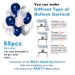 Party Propz Birthday Decoration Kit for Boys - Pack of 62, Blue Birthday Decoration Kit with Confetti Balloons, Bday Decorations for Husband, Blue Balloons for Bday Decorations for Boys - Image 4