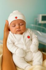 New Born Baby Cotton Clothing Set, 5-Piece, Yellow & White, 0-3 Months - Image 8