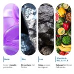 Be Bodywise Biotin Hair Gummies | 60 Days Pack | With Biotin, Zinc, Folic Acid, Fibre & Multivitamin | Strawberry Flavour | No Added Sugar & Gut Friendly - Image 3