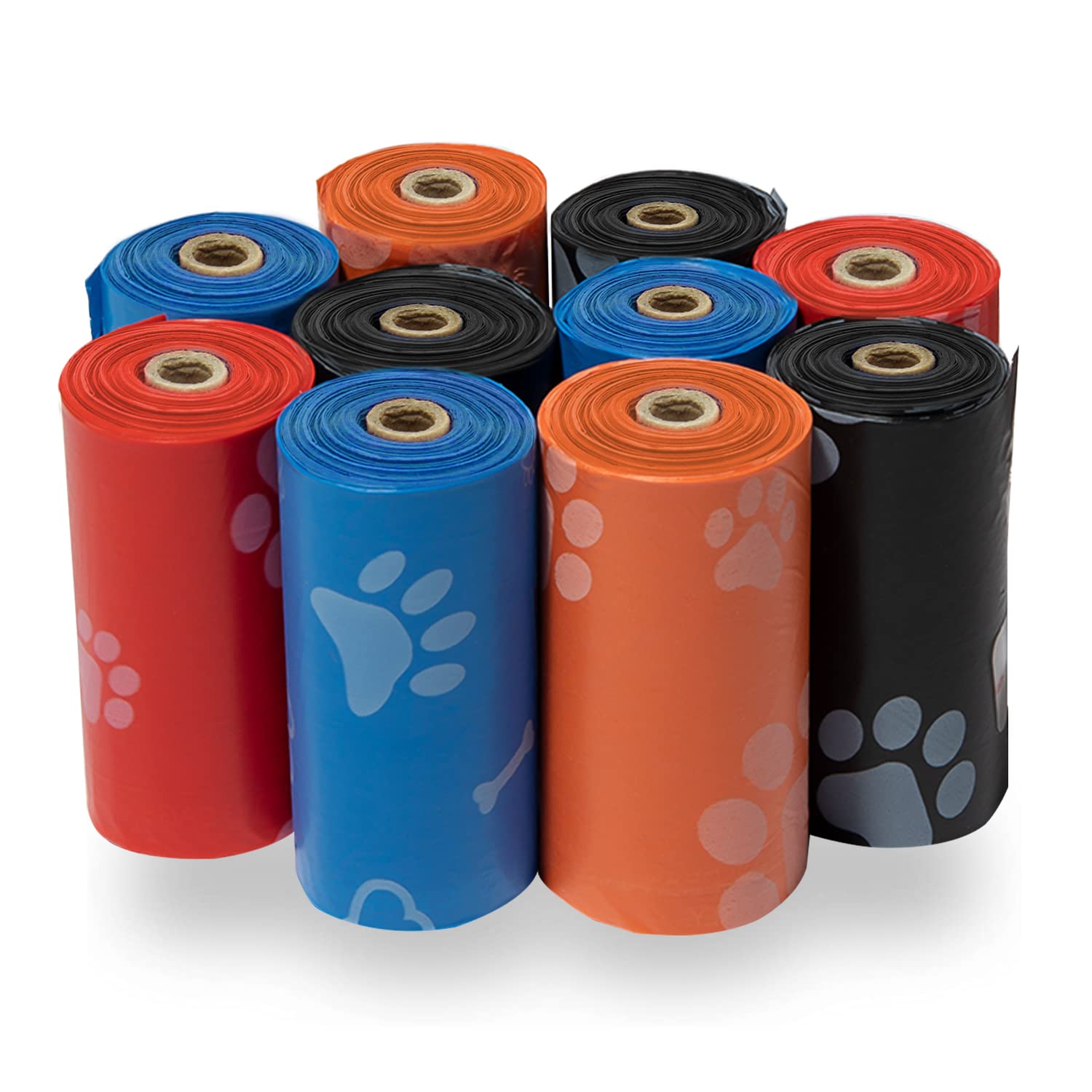 718pT-gJrnL._SL1500_.jpg Best Pet Supplies Dog Poop Bags (150 Bags) for Waste Refuse Cleanup, Doggy Roll Replacements for Outdoor Puppy Walking and Travel, Leak Proof and Tear Resistant, Thick Plastic - Image 1