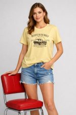 London Hills Women Cotton Printed T-Shirt Combo Pack of 3 | Loose Fit Half Sleeve Round Neck Graphic Tees for Girls & Ladies | Women’s Western Tops | Cute Trendy Print Summer Fashion T-Shirts - Image 8