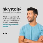hk vitals Fish Oil For Men And Women (60 Capsules) | 1000mg Omega 3 with 180mg EPA & 120mg DHA | For Brain, Heart, Eyes, and Joints Health - Image 4