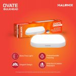 Halonix Polycarbonate Ovate 20W Yellow Wall Lamp Outdoor Led Bulkhead | Waterproof Outdoor Light | IP65 | Outdoor Waterproof Light for Garden and Bathroom (Warm White, Pack of 1), Warranty-2 Years - Image 2