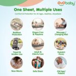 OYO BABY Extra Absorbent Waterproof Baby Dry Sheet | Quick Dry Sheet for New Born Baby Bed Protector, Soft & Breathable Rubber Sheet for Bed (Grey + Salmon Rose, Small Combo 2) - Image 3