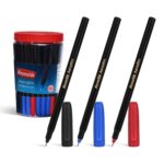 Reynolds AEROSLIM Ball Pen SET - 70 PENS (60 BLUE, 5 Black, 5 Red) | PEN WITH COMFORTABLE GRIP |BALL PENS FOR WRITING | PEN FOR STUDENTS & OFFICE STATIONERY | 0.7 mm TIP SIZE - Image 3