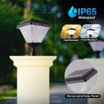 Homehop Solar Light Outdoor Home Garden 10W LED Main Gate Lamp Wireless | Solar Gate Light Waterproof Automatic Decorative For Pillar, Compound Wall With Remote Control (ABS, RGB, 2200 mAh,Pack of 1) - Image 5