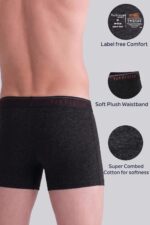 Van Heusen Men’s Cotton Boxer Briefs Pack of 2 | Long Trunk | No ride-up | Super Combed Cotton for softness | Open Front Fly | Moisture‑Wicking | Sweat Absorbant | All‑Day Fresh Technology | Long Lasting Colors |Soft Plush Waistband | Label‑Free Comfort | style 10032 - Image 5