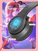 Daemon Cat Ear Headphones, Wireless Bluetooth Over-Ear Kids/Adults with Mic, Multi New Black - Image 7