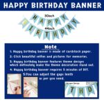 Party Propz Birthday Decoration Kit for Boys - Pack of 62, Blue Birthday Decoration Kit with Confetti Balloons, Bday Decorations for Husband, Blue Balloons for Bday Decorations for Boys - Image 3