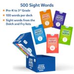 Skillmatics Flash Cards – 500 Sight Words for Preschool (Pre-K), Kindergarten, 1st, 2nd, 3rd Grade, Including the Dolch & Fry Word List and 6 Unique Games - Image 3