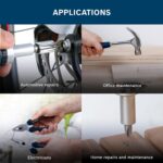BOSCH 12-Piece Hand Tool Kit for Home | Screwdriver, Plier, Wrench & More | Professional Precision Tools | Ergonomic & Rust-Resistant | Hard Case | Blue - Image 6