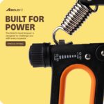 Boldfit Heavy Hand Gripper 120 Kg Adjustable Professional Hand Grip Strengthener With Counter Hand Grip Exerciser For Gym Handgrip For Men & Women Hand Exercise Equipment Power Gripper - BlackOrange - Image 6