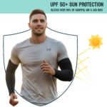 Arm Sleeves for Men & Women Sun Protection Hand Sleeves for Boys & Girls with Thumb-Hole UV Protection Hand Cover for Running, Cycling, Bike Riding, cricket and Outdoor Sports - Image 4