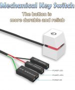 Pc Power Button,Pc Case,Computer Accessories,Suitable for Office Maintenance Technicians and DIY Enthusiasts, Suitable for Various Scenarios in Home Offices and Computer Rooms - Image 3