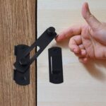 Stainless Steel Flip Latch Door Lock, Black | Sliding Barn Door Lock, Safety Gate Latch, For Garden, Bathroom, Garage, Coop, Closet, Cabinet & Window - Image 6