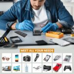 Dyazo 24-in-1 Precision Screwdriver Kit | Professional Hardware Tool Set with Magnetic Handle & Interchangeable Bits | Compact & Portable Case for Electronics, Mobile, PC, Watch & Home Repair (Black) - Image 5