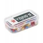 YAJNAS® 100 Pieces Transparent Multicolor Push Pins/Thumb/Tracks Pins & Gem Pins for Notice Boards, Soft Boards, Bulletin Boards, Display Boards—Ideal for Office, Home, School, Shop, Craft Work