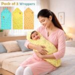 Infantbond 56 in 1 Baby Products All New Born Combo|Baby Essentials|Hospital Kit|Maternity Essentials|Infant Essentials|Baby Shower|Complete Daily Items Combo(0-6 Months) (Pink Moon) 1 count - Image 8