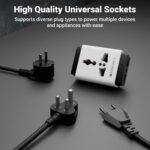 Zebronics 3 Pin Multiplug Travel Adapter With Universal Socket | 1440 Watts | 6 Amps | Compact & Durable Converter Plug for Travel, Home & Office Use (Power Plug 31) - Image 3