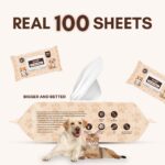 Incofit Anti-Bacterial 200 Pulls Pet Wet Wipes for Dogs, Puppies, Cats, Rabbits & Small Pets | Powerful Odour, Vitamin E & Olive Oil | Anti-Itching | Cleansing, Deodorising & Grooming (Pack of 2) - Image 3