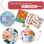 CocoMoco Kids Montessori Busy Book & Busy Binder for Toddlers - Quiet Book for Kids, Learning Toys for 2-5 Year Olds, Preschool Learning Activity Book, Birthday Return Gift for Kids (Single Pack) - Image 2