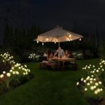 Solar Garden Lights, 2-Pack Dual Mode LED Solar Mushroom Lights, Waterproof Firefly Outdoor Decor for Yard, Patio, and Pathway – Warm White Jellyfish Ambiance (1) - Image 5