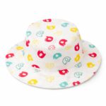 Baby Eli Premium Cotton Summer Bucket Hat – Breathable Wide Brim Sun Cap for Infants & Toddlers (6-24 Months), Soft Sun Protection Beach Hat for Boys & Girls White