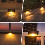 Plastic Step Solar Light Outdoor Waterproof Fence LED Exterior Light for Steps Stairs Fence Balcony Railing Garden (Pack of 8) - Image 7