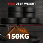 PowerMax Fitness PUB-96 Adjustable Weight Bench for Home Gym with Resistance band | 150KG Max Load | Multi-Purpose Flat Incline Decline (FID) Bench | Strength Training Exercise Workout | Steel Frame - Image 4
