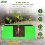 Anandi Green's Premium HDPE UV Protected 260 GSM Square Shaped Green Colour Plants Grow Bags Suitable for Terrace and Vegetable Gardening (Pack of 2, 24X18X9 INCH) - Image 4