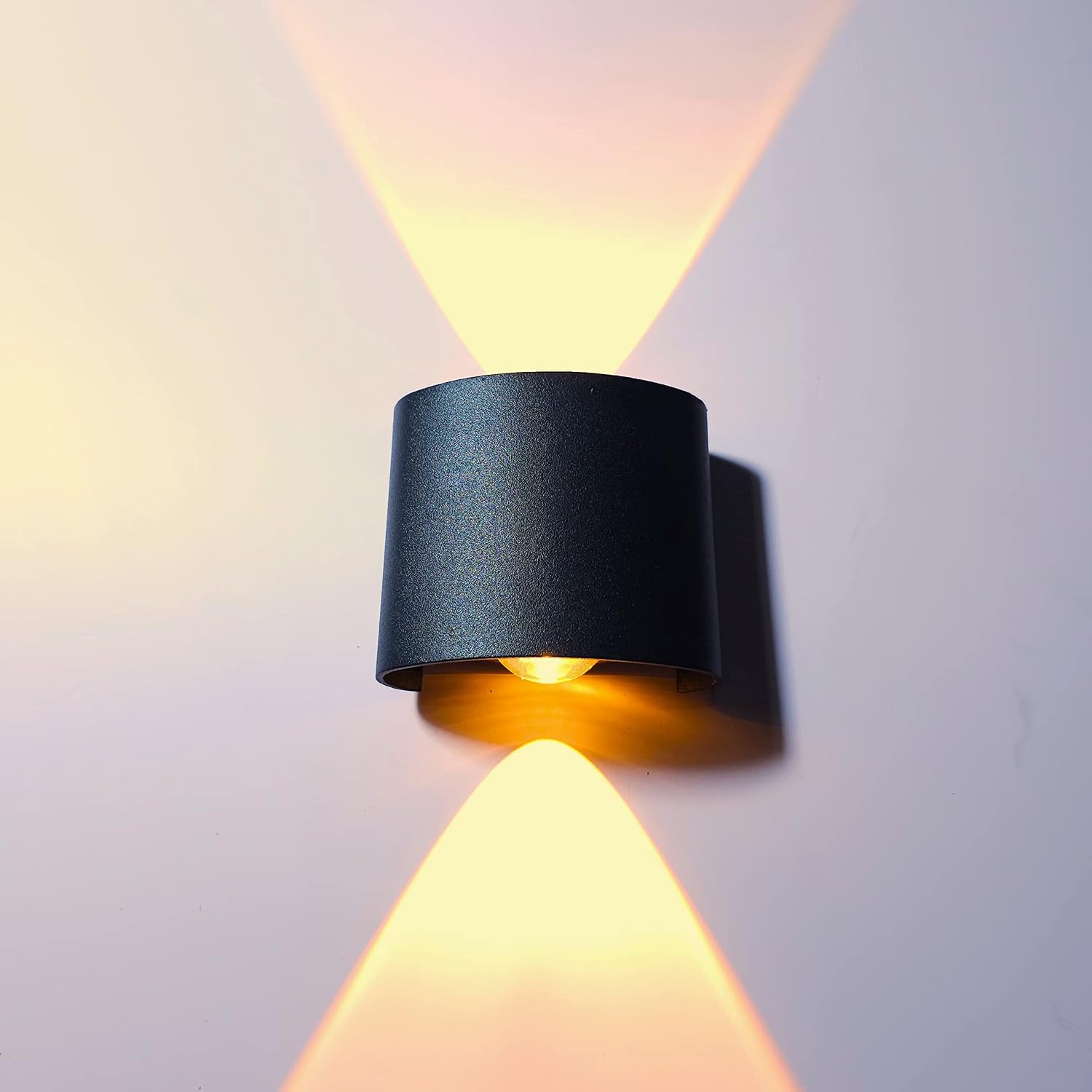 71CZY6RHPL._SL1500_.jpg Metal 2 Watts 2 Ray Oval Warm White Color Up Down Led Outdoor Indoor Ip65 Exterior Wall Step Light Fixture Waterproof Lamp - Image 1