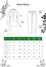 ANNI DESIGNER Viscose Blend Co Ord Set for Women | Kurta with Palazzo | Kurti Set Woman | Printed Ethnic Outfit | Cord Style Indian Dress Office Party Traditional Clothing Fashion Premium Modern Look - Image 6