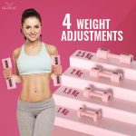 SLOVIC Adjustable Dumbbell 2.5kg pair |Dumbbells -Gym equipment for home workout | (2.5kg X 2) |Fitness Gym Dumbbells| Anti Skid dumbles | Dumbell Weights,Acrylonitrile Butadiene Styrene (ABS),Pink - Image 2