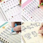 SHNMN Sank Magic Practice Copybook, (4 BOOK +1 PEN + 10 REFILL) Number Tracing Book for Preschoolers with Pen, Magic calligraphy books for kids Reusable Writing Tool - Image 4