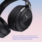 boAt Nirvana Eutopia Bluetooth Headphones with Head Tracking Function, Spatial Audio,20 HRS Playtime, ENx™ Tech, ASAP™ Charge, Hearables App(Android & iOS Compatible)(Primia Black) - Image 11