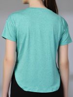 CHKOKKO Womens Stylish Activewear Quick Dry Lightweight Breathable Printed Round Neck Half Sleeve Regular Fit Gym T Shirt for Sports Yoga and Training - Image 4
