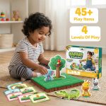 GiniMini Safari 3D Puzzle Game for Toddlers 2+ | Montessori Educational Scene Builder with Animals | 45+ Pieces | Screen-Free Learning Toy for Preschool Kids - Image 3