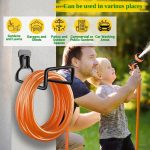 ecofynd Garden Hose Hanger, Heavy Duty Wall Mounted Watering Hose Holders, Portable Irrigation Hose Hanger, Garden Pipe Holder Hook (HOSE005-BLK) - Image 6