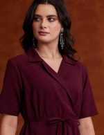 Amazon Brand - Myx Women's Cotton Embroidered Shirt Dress | Below The Knee (Available in Plus Sizes) - Image 4