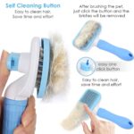 5-in-1 Pet Grooming Kit for Dogs & Cats – Includes Self Cleaning Brush, Cat Comb, Silicone Bath Scrubber, Flea Comb & Nail Clipper | Grooming Tools for All Hair Types | Dog Brush Kit - Image 2