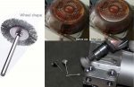 DIY Crafts 6 Pcs,Buffing Wheel Brush Set, Wire Brush Set 1/8" Pen Wire Brushes Steel Wheel Steel Cleaning End Brushes Pen Wire Brush Rust Paint Removal Bits Polishing Rotary Tools (6, Metal Wire) - Image 13