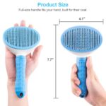 Depets Self Cleaning Slicker Brush, Pet Grooming Shedding Brush for Dogs and Cats - Easy to Remove Loose Undercoat, Pet Massaging Tool Suitable for Pets with Long or Short Hair Color May Vary - Image 5