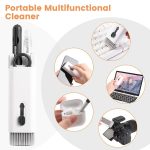 7-in-1 Electronic Cleaning Kit for iPad, Laptop, Keyboard, Multi-Function Cleaning Brush Set with Screen Cleaner, Key Remover, Dust Cleaner Tool for Screen Dust Brush Including Soft Sweep