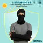 Balaclava Full Face Mask with Arm Sleeves for Men & Women | UV Protection Cooling Combo for Bike Riding, Cycling, Running & Outdoor Sports | Breathable Quick Dry Stretchable Riding Gear - Image 5