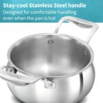 Hawkins 2 Litre Triply Stainless Steel Pro Handi | Induction & Gas Compatible | No Burning | Even Heating | with Stainless Steel Lid | Silver (PSH20S) - Image 5