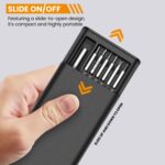 Dyazo 24-in-1 Precision Screwdriver Kit | Professional Hardware Tool Set with Magnetic Handle & Interchangeable Bits | Compact & Portable Case for Electronics, Mobile, PC, Watch & Home Repair (Black) - Image 7