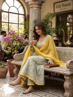 Leriya Fashion Women's Rayon Printed Anarkali Kurta and Pant with Dupatta Set | 3-Piece Printed Anarkali Kurti Set | Ethnic Festive & Office Wear Suit for Women | Elegant Suit Set for Woman - Image 8