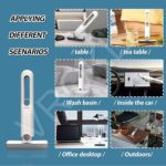 Mini Mop for Kitchen, Floor, Glass, Car & More - 2 Sponges, Self Squeeze, Strong Absorbent, Wet & Dry Use, Multicolour, ABS & Sponge Material, Wet and Dry USE - Image 8